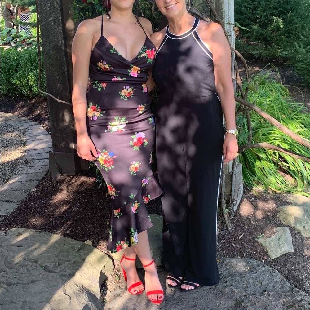 ASOS floral wedding guest dress